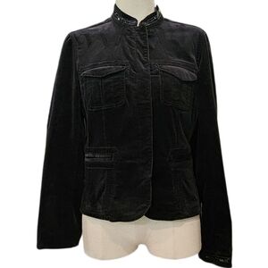 Context Black Jacket With Sequin